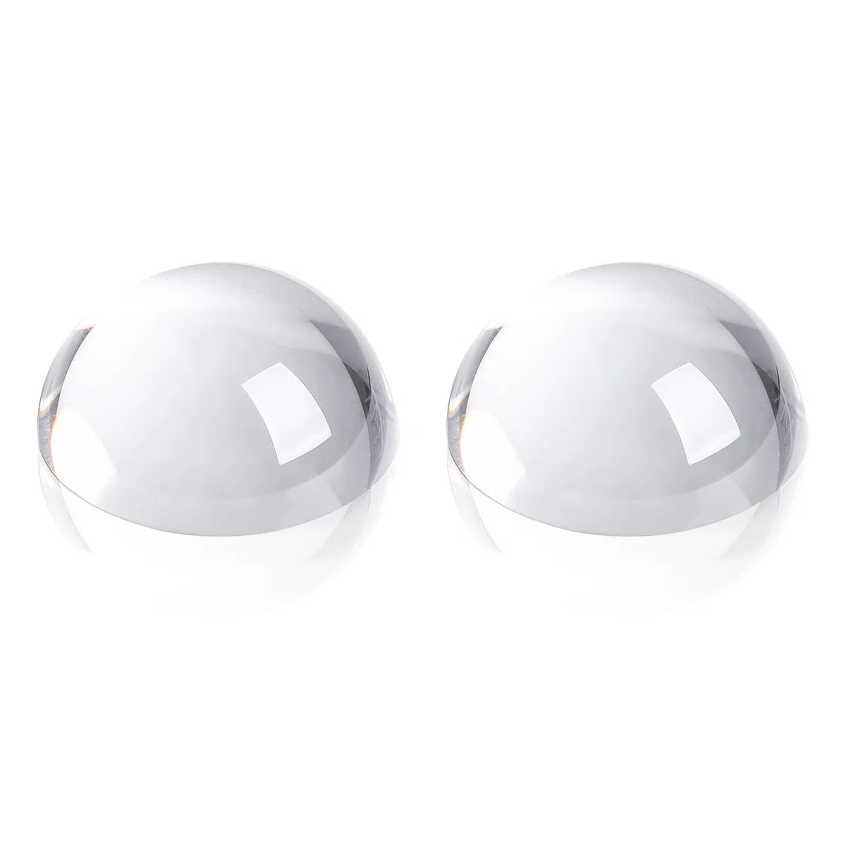 2 pisapapeles con lupa de cristal de 3.1 pulgadas, lupa de lectura, pesas de papel de cristal para eventos al aire libre, escritorio de oficina
