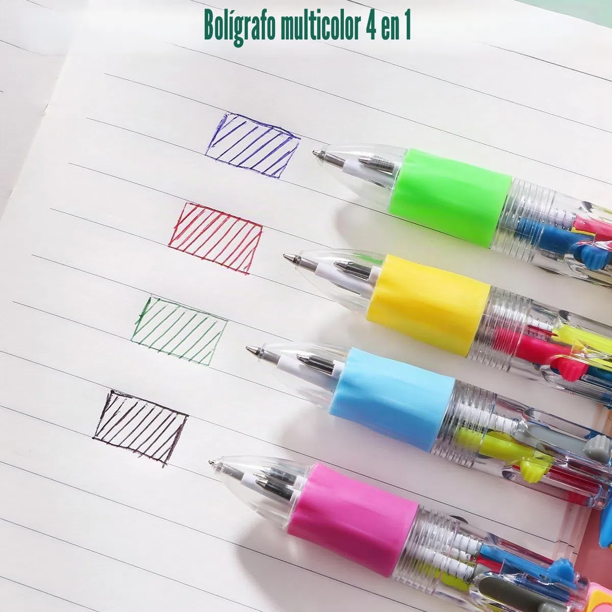 KAHEIGN 32 Piezas 4 En 1 Bolígrafo Multicolor de Dibujos Animados, 10CM Lindo Retráctil de Punta Gruesa 0,7mm para Estudiantes Niños Regalo Fiesta Bolsa Rellenos