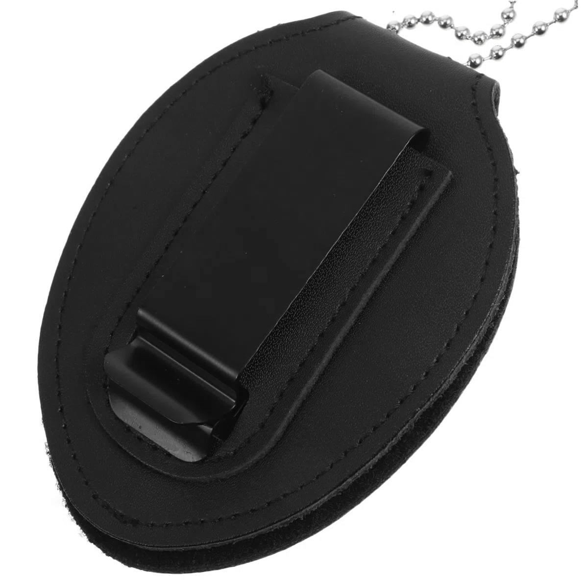 STOBOK Porta Clip De Placa De Policia Clip Para Cinturón Porta Insignias Para Cinturón Titular De La Insignia De La Cadena Del Cuello Portátil Conjunto De Soporte Aleación De Aluminio