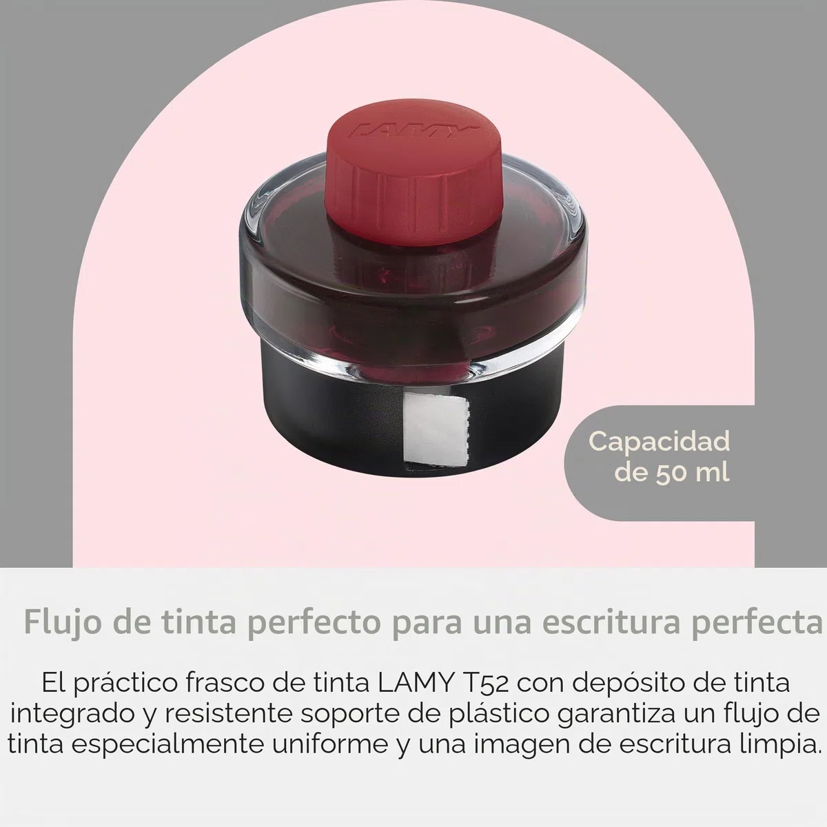 LAMY T52 tinta sepia 50ml - Botella con depósito de tinta - Soporte de plástico con rollo de papel secante