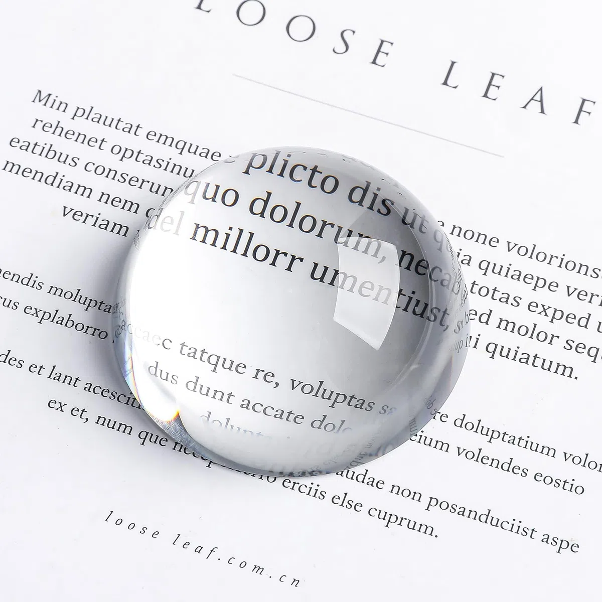 2 pisapapeles con lupa de cristal de 3.1 pulgadas, lupa de lectura, pesas de papel de cristal para eventos al aire libre, escritorio de oficina