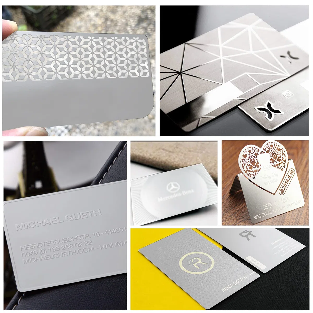 NBEADS 12 tarjetas de visita de metal, 8.5x5.5cm 0.4mm de grosor de acero inoxidable en blanco Tarjeta de nombre Grabada con láser Tarjeta de visita para clientes de oficina en casa Tarjetas de regalo