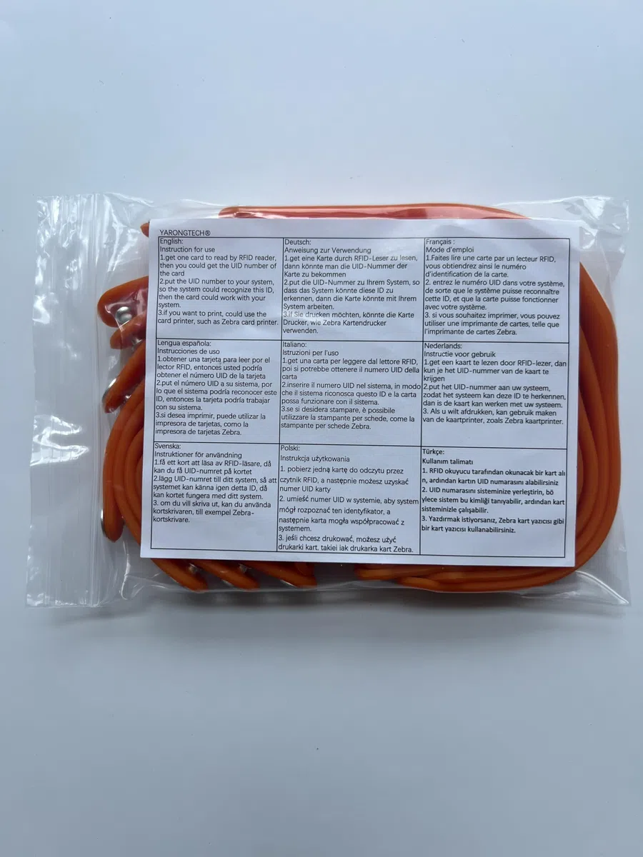 YARONGTECH Pulsera RFID ISO14443A 1K 13.56 MHz Silicona