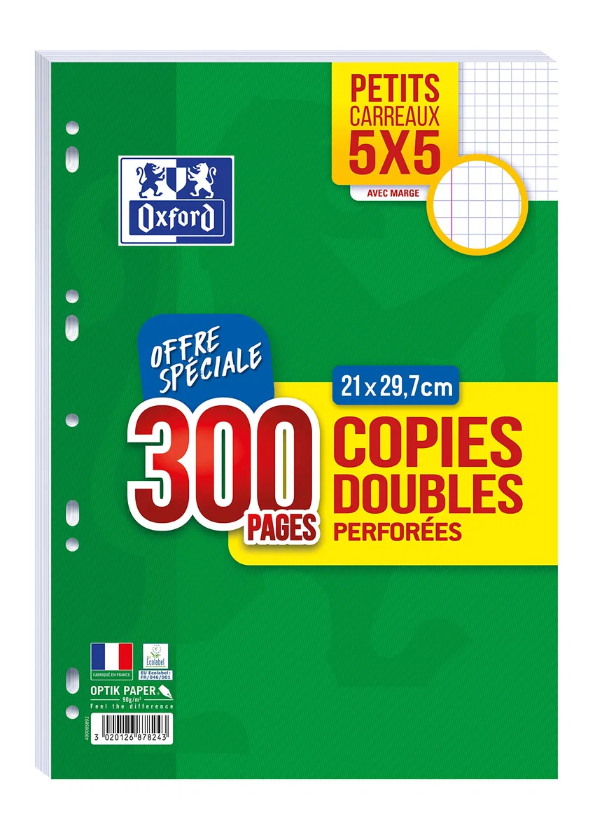 OXFORD Copias dobles PER A4 300P 90G Q5/5M