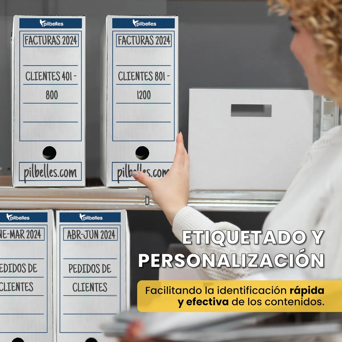 Archivador Definitivo 38x27x11,5 cm - 10 unidades - Archivadores de Oficina Caja de Archivo para Documentos