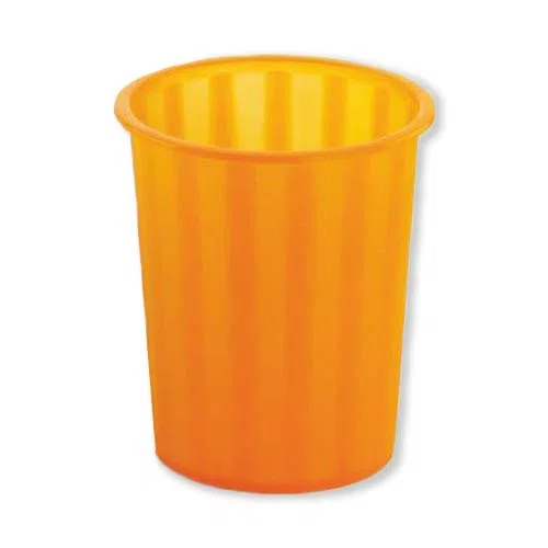 Faibo Papeleras translúcidas 14 l. (Naranja)
