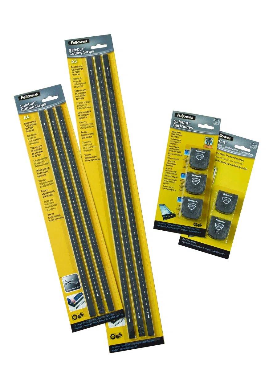 Fellowes 5411601 - Tiras de corte de recambio para cizallas de rodillo (3 unidades, A3)