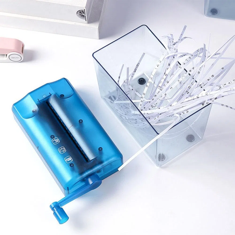 Trituradora Manual de Papel Portátil - Mini Cortadora A4 Para Uso Doméstico, Oficina y Escuela - Herramienta de Corte Hecha a Mano