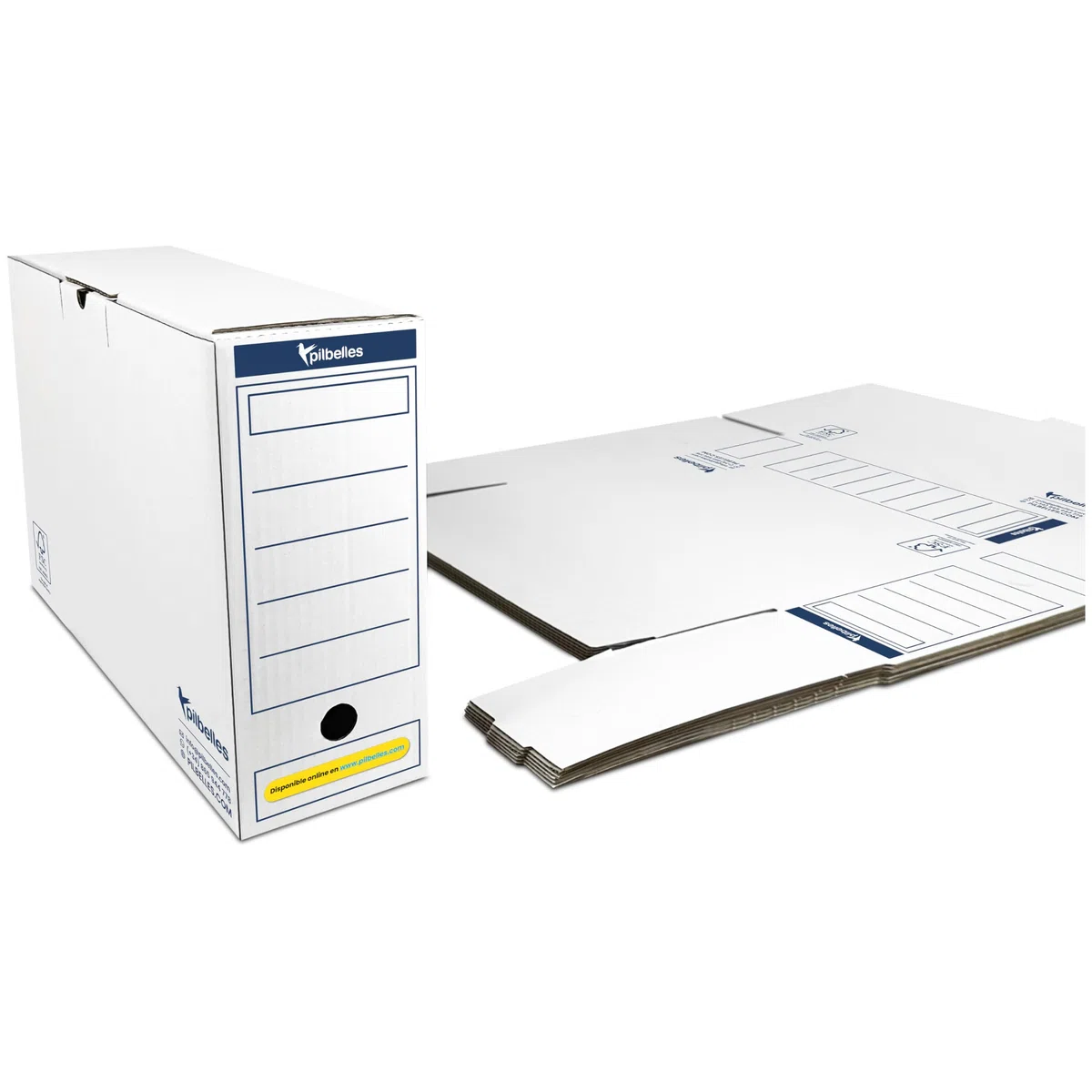 Archivador Definitivo 38x27x11,5 cm - 10 unidades - Archivadores de Oficina Caja de Archivo para Documentos