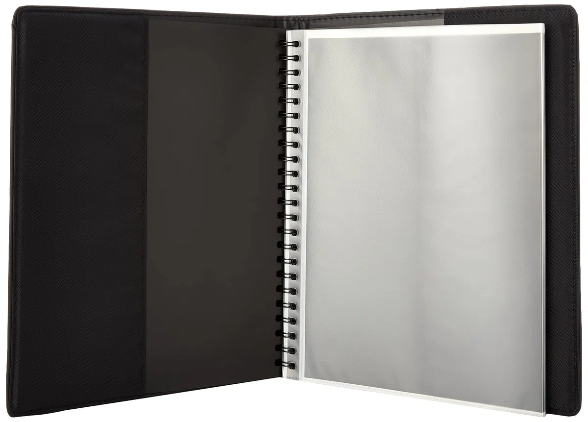 Artcare 10230160 - Carpeta para presentaciones (A4, 20 fundas transparentes), color negro