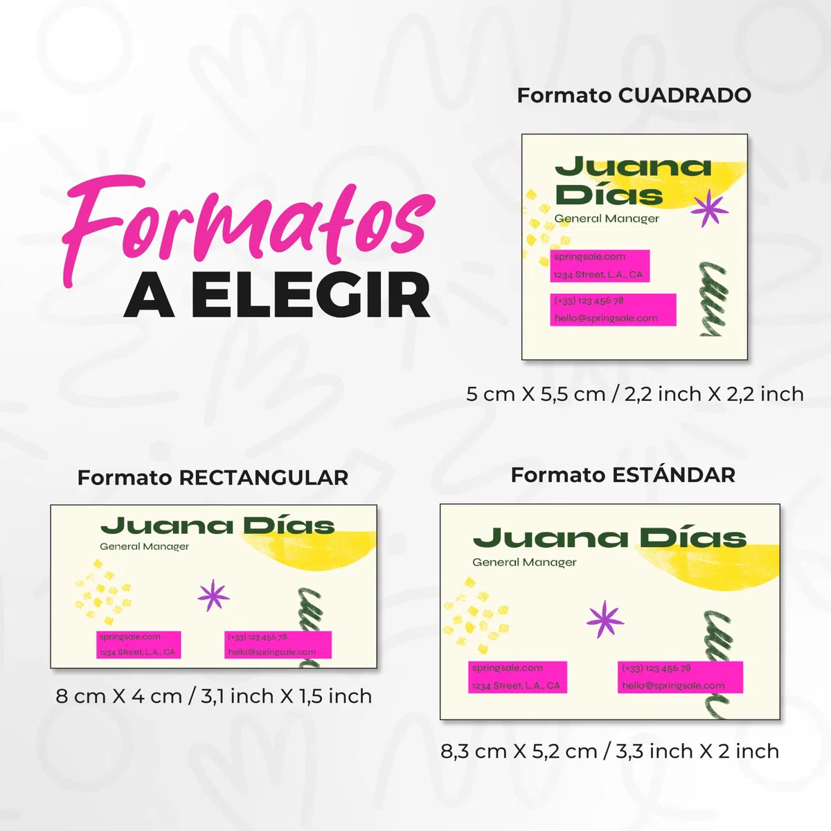 Tarjetas de Visita y Presentación Personalizadas en Cartulina 350 gr – Impresión a Todo Color con Logo y Textos – Acabado Plástificado disponible en Brillo o Mate – Para Empresas, Autónomos y Pymes