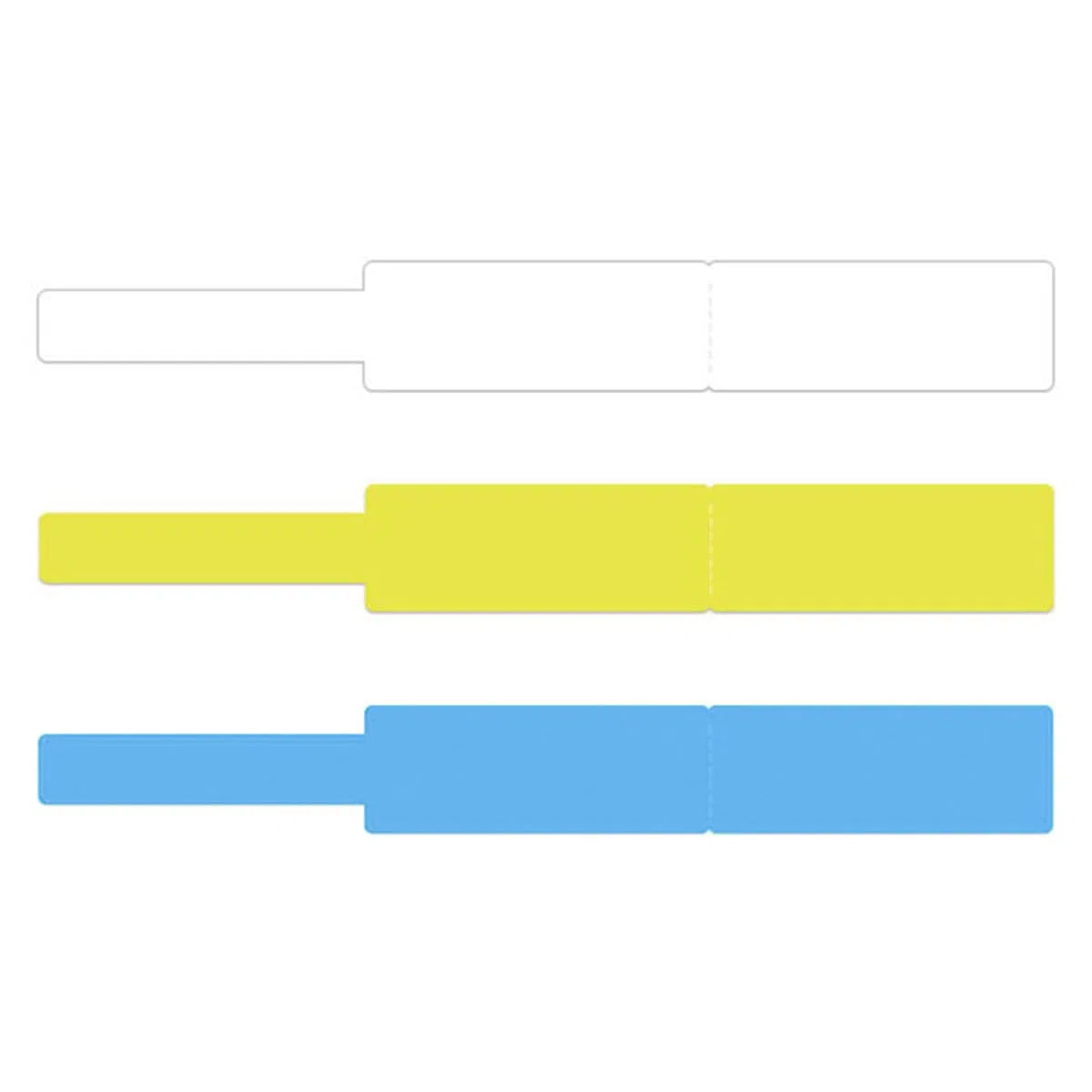 Namvo Cable Label Paper Compatible para impresora P15 P12 Etiqueta autoadhesiva térmica resistente al agua, antiaceite y arañazos (blanco/azul/amarillo)