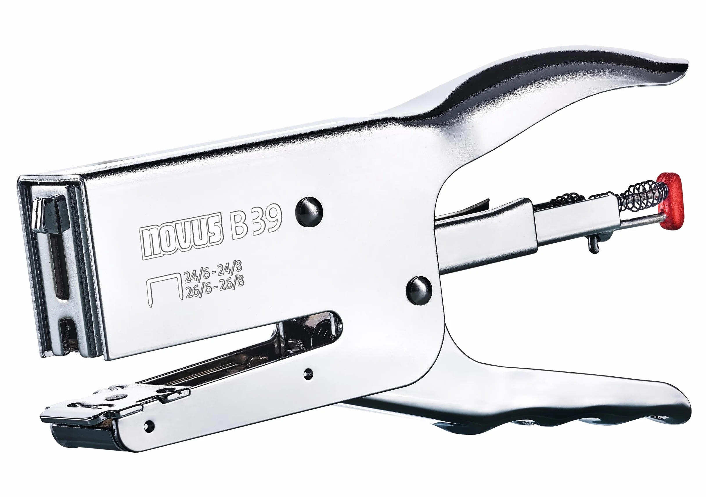 Grapadora Novus Novus B 39 Chrome Gris Plateado