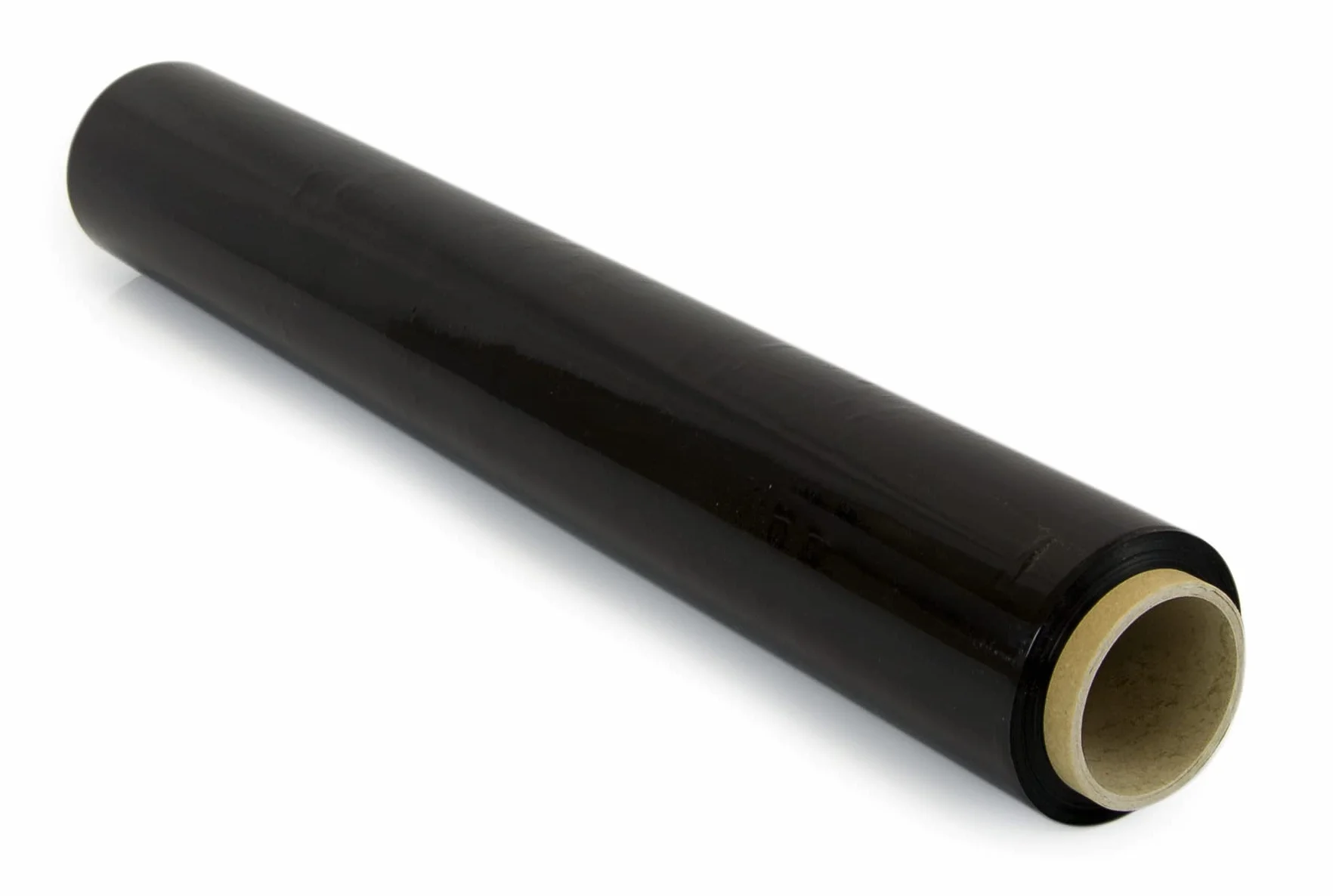 OFITURIA Film para Embalar 50 cm de Ancho y Estirable Hasta 300 Metros de Longitud – Rollo de Film Elástico Manual para Embalaje Industrial (Negro, 1)