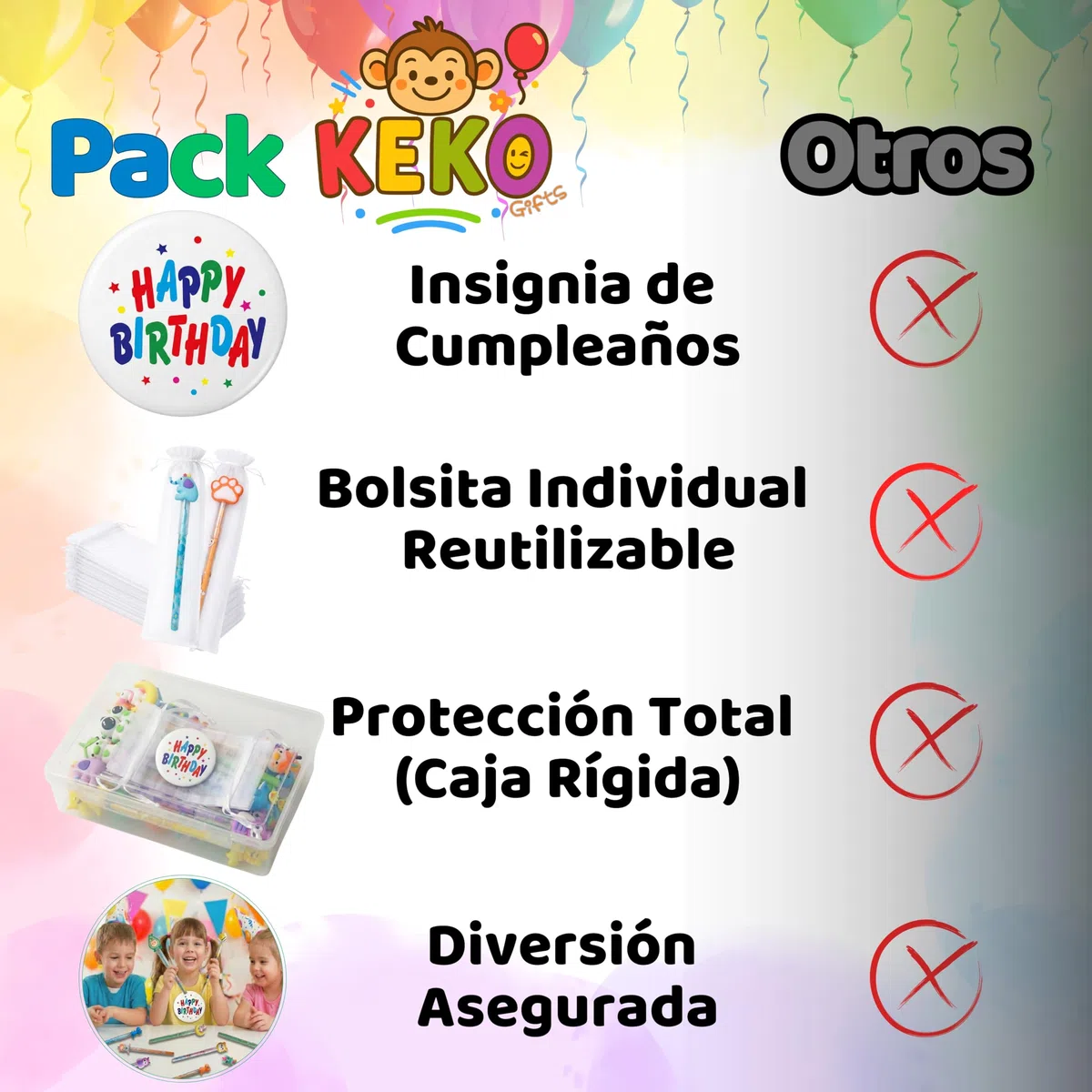 KeKo Pack 30 Lapices Apilables de Punta Intercambiable, 30 Bolsa,1 Chapa Cumpleaños,Regalos Cumpleaños Niños Colegio,Detalles Cumpleaños Niños,Regalitos para Invitados Infantiles,Detalles para Regalar