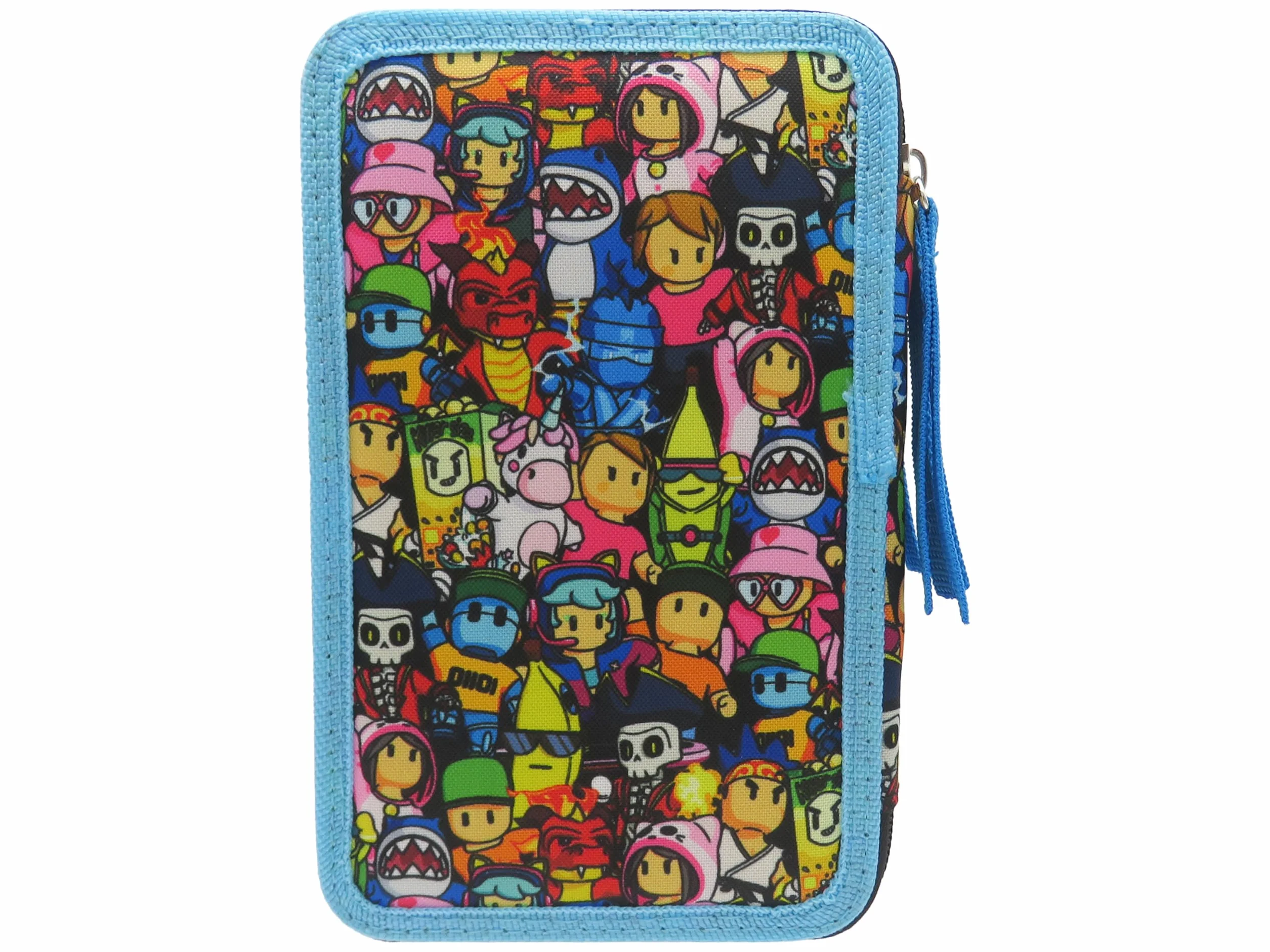 CYPBRANDS Stumble Guys, Plumier 3 Pisos, con Material Escolar, Estuche Completo, Licencia Oficial, para Niños y Niñas, Diseño Divertido