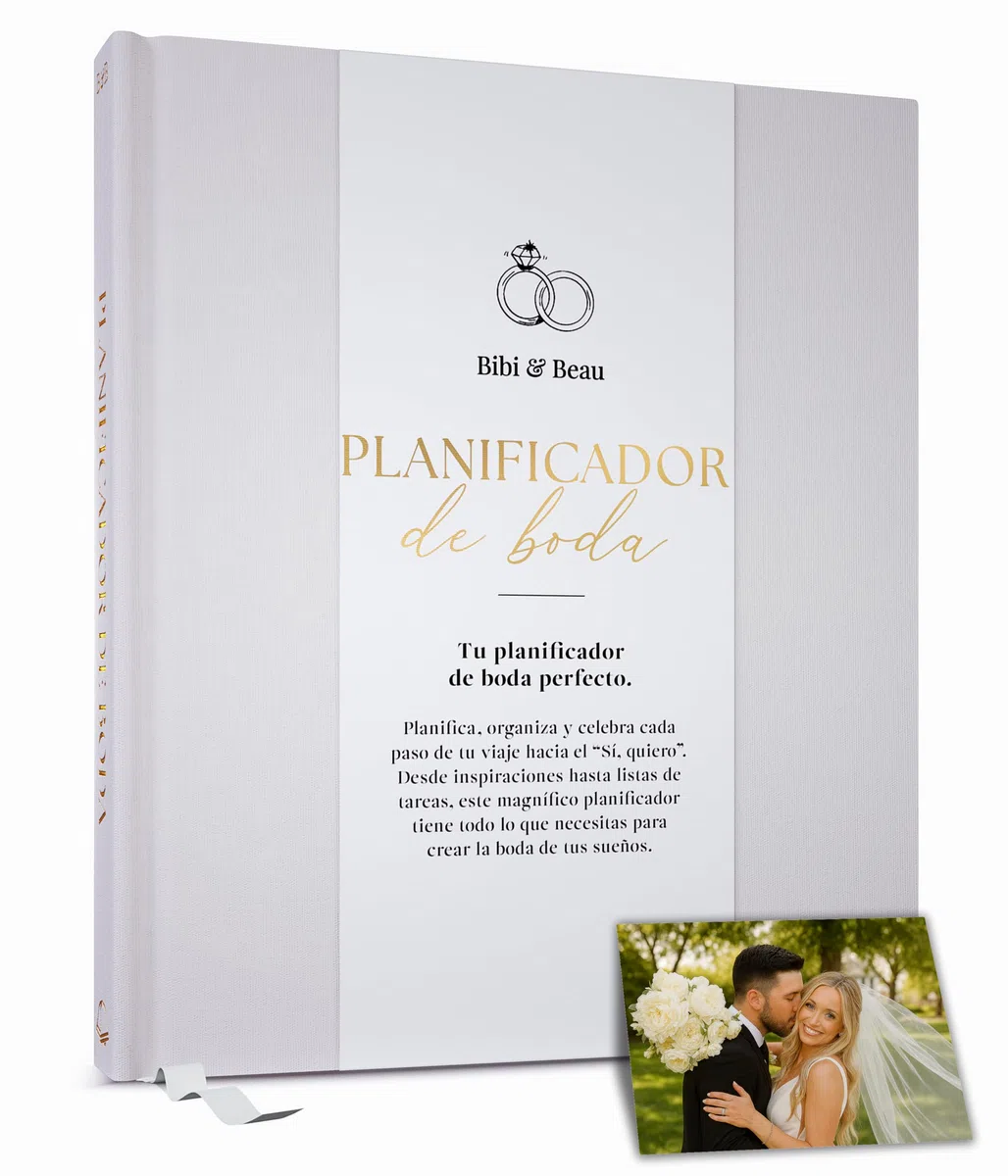 Agenda de Boda & Planificador – Cuenta Atrás de 18 Meses, Seguimiento de Presupuesto, Lista de Invitados, Moodboards DIY – Diario de Boda & Regalo de Compromiso – Bodas España