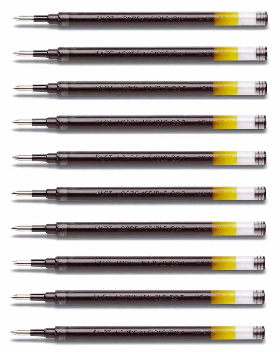 Pilot Minas para bolígrafo de gel G2 07 (10 unidades), color negro