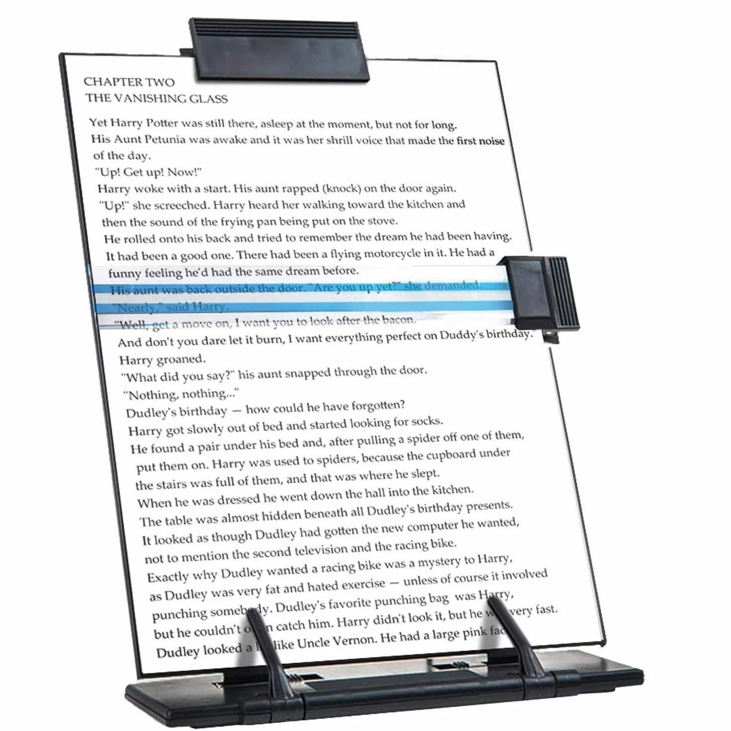 powerking Estante de documentos de estante de papel con 7 posiciones ajustables para leer cartas a4, libros, recibos, partituras, libros de texto al mecanografiar