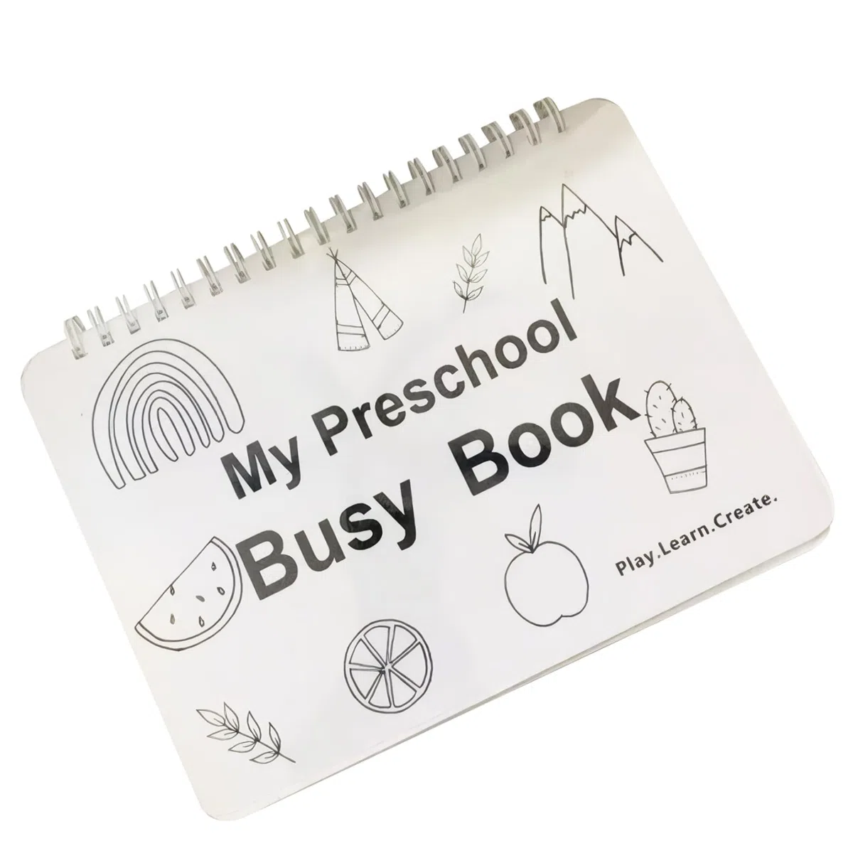 My Preschool Busy Book Set Grueso Completo Juego de 12 Temas Interesantes Educativos Preescolar para Viajes y Aprendizaje Divertido