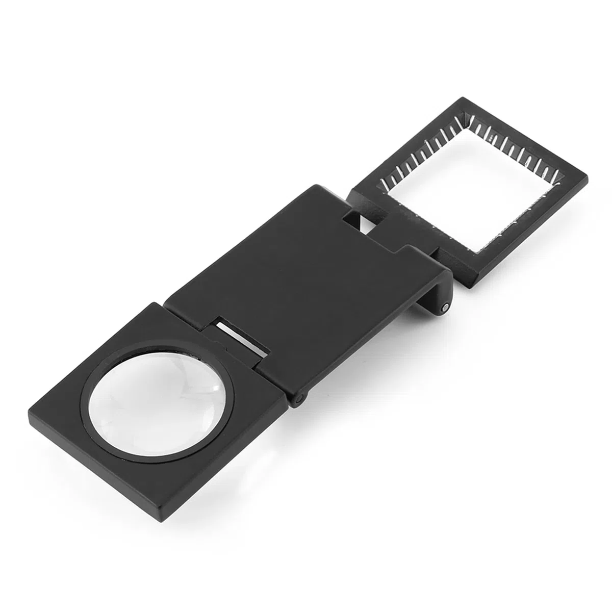 Haofy Plegable de 10 x 28 mm, de aleación de Zinc de 3 Plegables, de aleación de Zinc con Escala para Herramienta de inspección óptica de joyería Textil