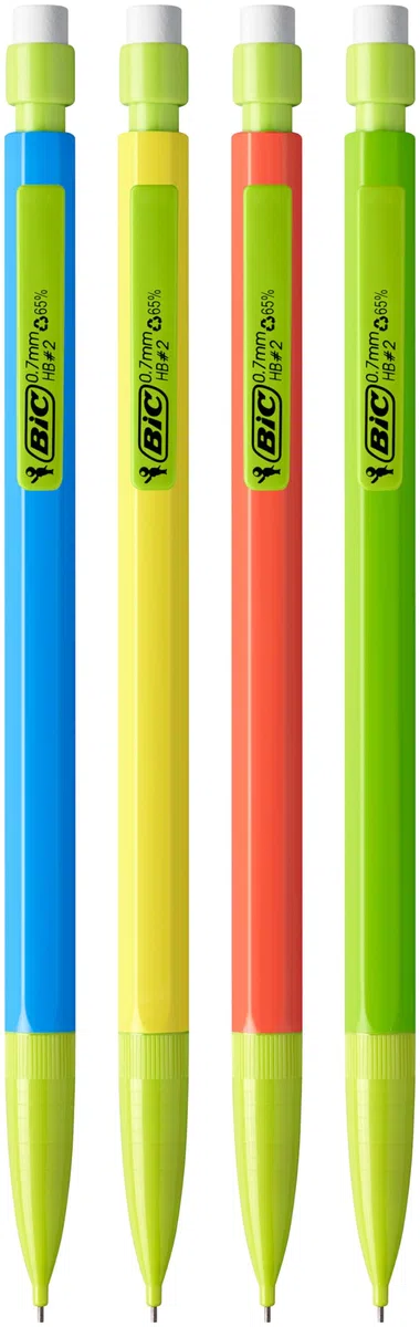 BIC Matic ECOlutions 0,7 mm HB Portaminas - Colores Surtidos, Caja de 50 Unidades