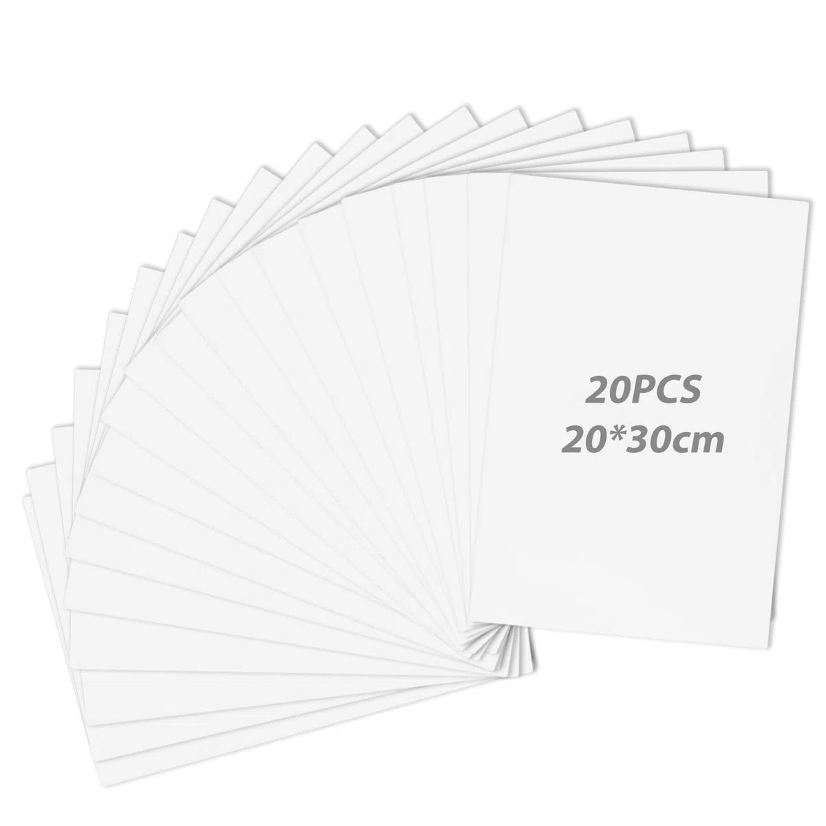 20 placas de espuma A4 blancas, 5 mm, para manualidades, presentaciones, exposiciones de arte, señalización, proyectos de oficina escolar