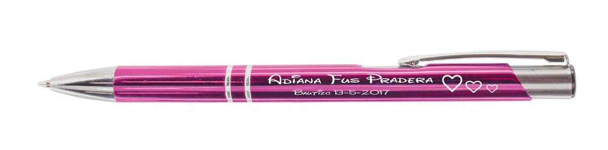 regalo grabado - 15 Bolígrafos Personalizados Metálicos | Grabado de Texto 2 Líneas o Logo | Regalo para Invitados Boda, Comunión, Bautizo, Cumpleaños y Eventos |Bolígrafos Empresas | Unidades (15)