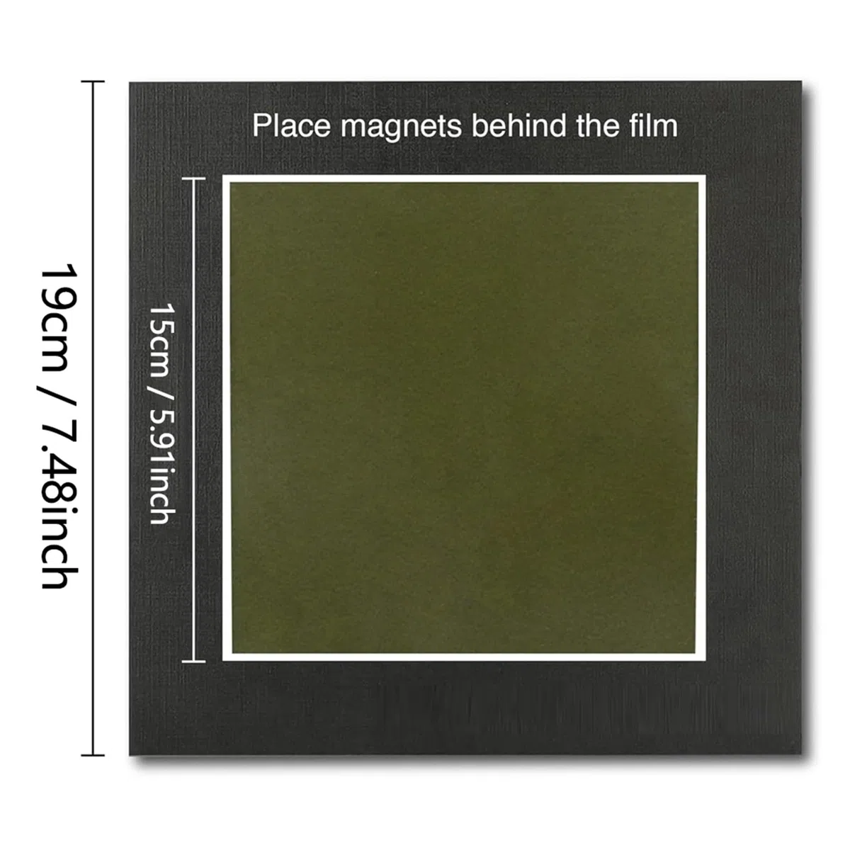 Película de Visualización Magnética, Visor de Campo Magnético de 6 Pulgadas X 4 Pulgadas para Proyectos Científicos, Recuperación Reutilizable y Automática