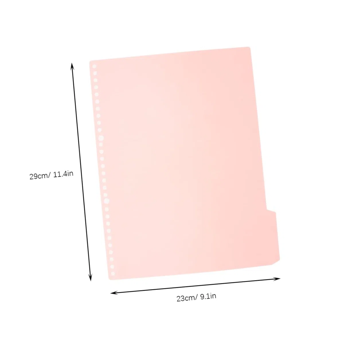 Separadores de Carpeta Insertables A4 30 Agujeros Pp Ecológico Multicolor 20 Unidades para Oficina y Material Escolar