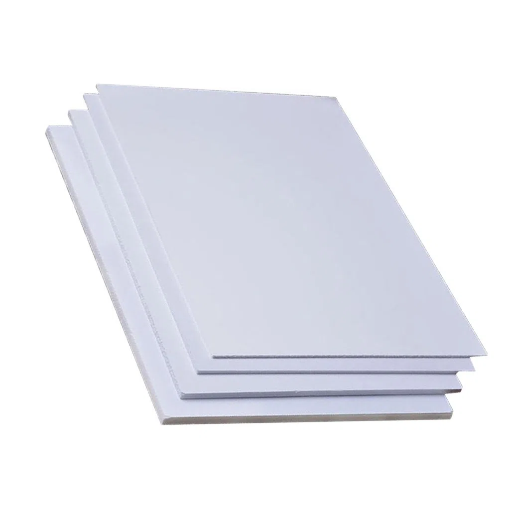5 Piezas Láminas de PVC para Bricolaje Tablero de Espuma Manualidades Construcción de Modelos 200mm x 300mm x 2mm, Blanco