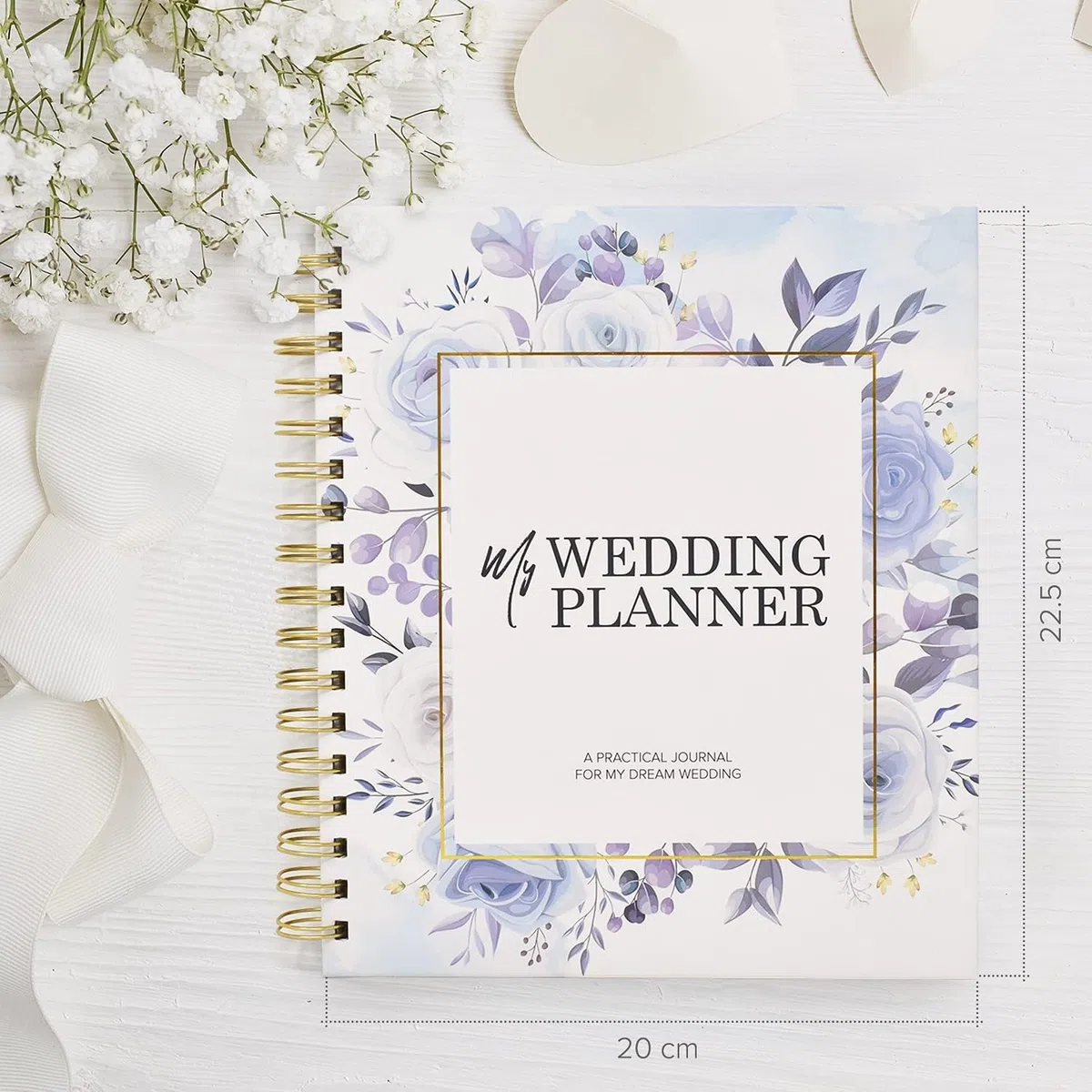 Joeji's Kitchen Libro de Planificación Nupcial - Cuaderno y planificador de Boda - Diseño de flores - Hermoso regalo de Compromiso - Planificador de Boda - Inglés