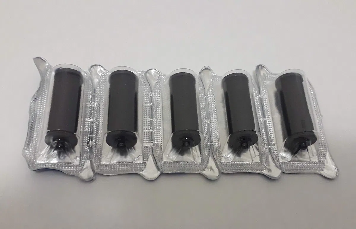 Rodillos de Tinta Negra para Etiquetadoras "Open" - Paquete de 5 Unidades