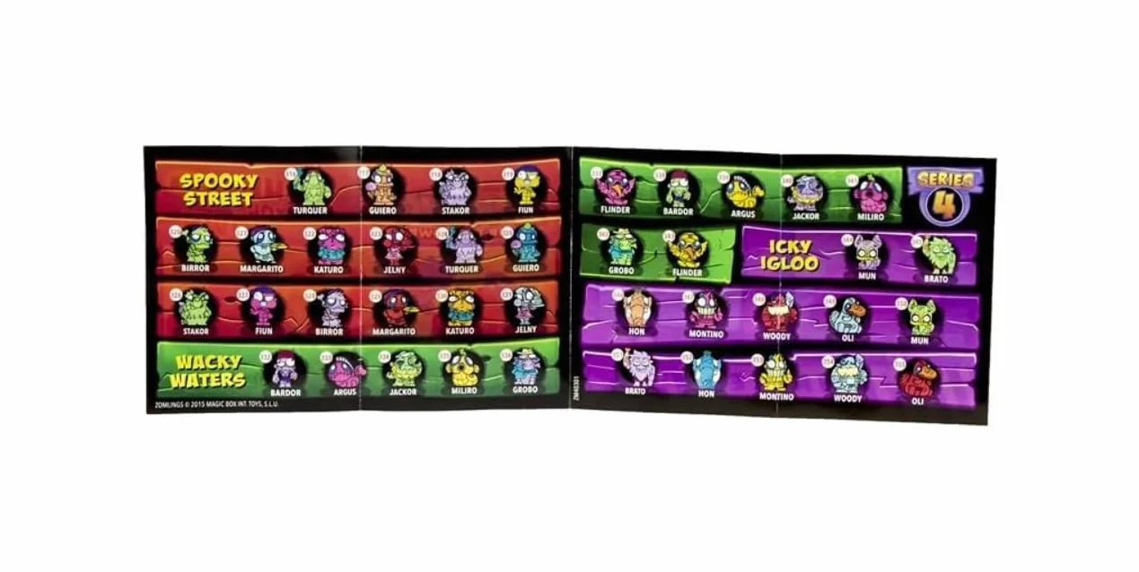 ZOMLINGS in The Town Series 4 Caja Completa de 24 Sobres Sorpresa