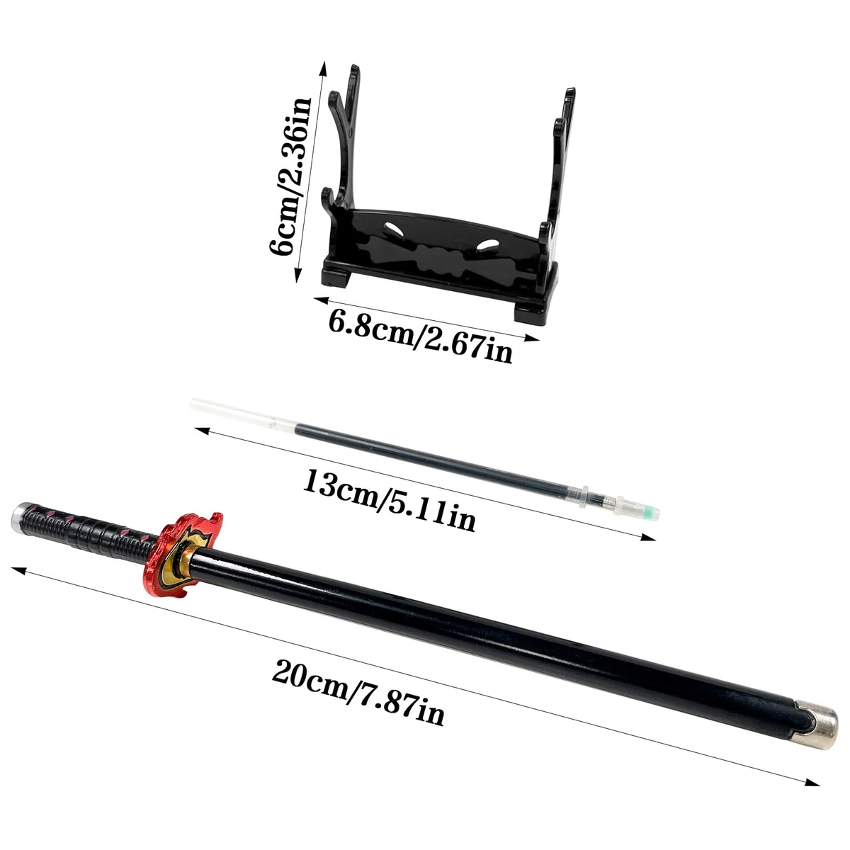 Bolígrafo Demon, Bolígrafo Demonio Katana, Bolígrafo, Lápices De Gel Negro, Bolígrafos Neutrales, Suministros Para Estudiantes, Decoración De Cuchillos