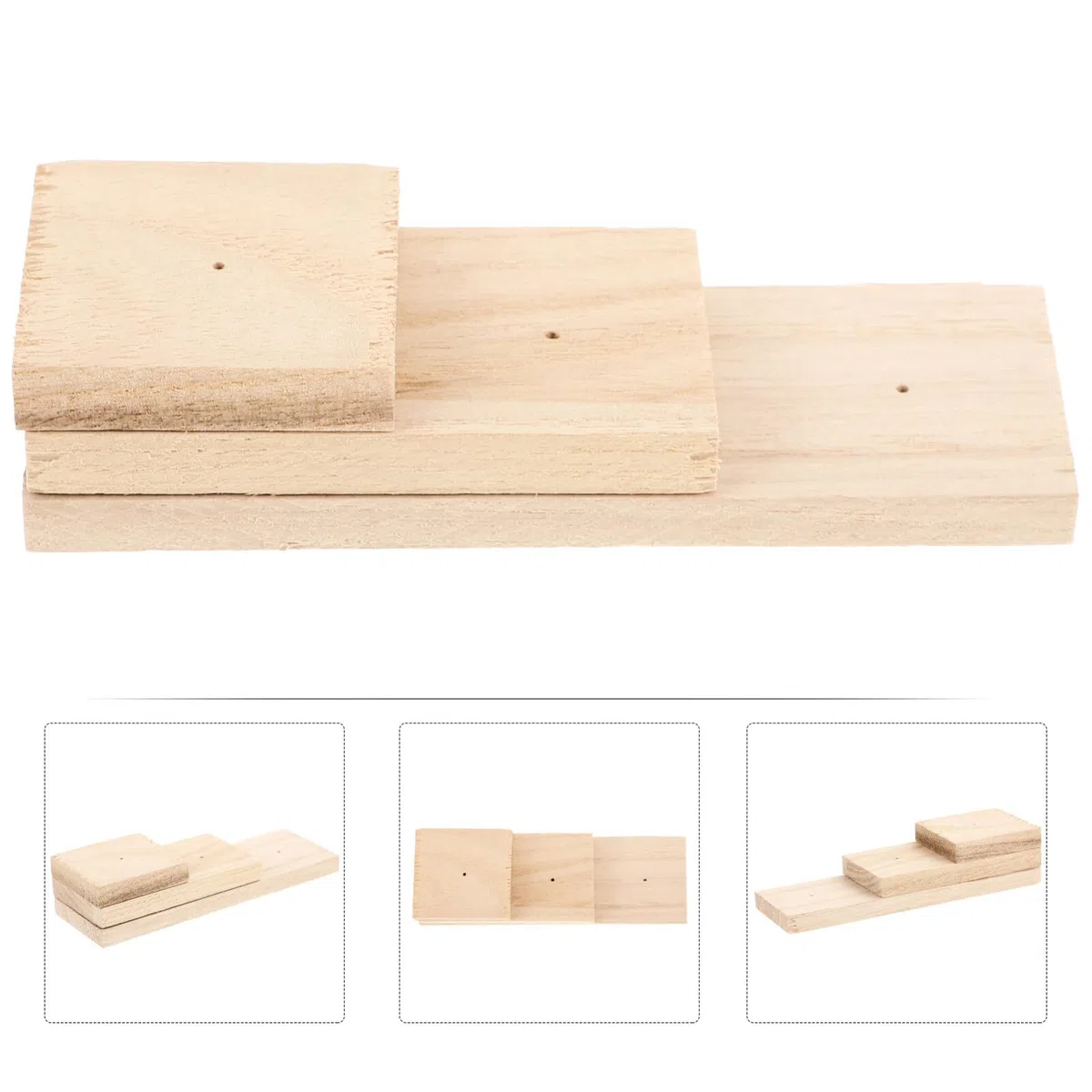 ibasenice Bloque De Fijación Soporte De Exhibición De Muestras Bloque De Madera Montaje De Tablero De Extensión Tablero De Extensión De Muestras L