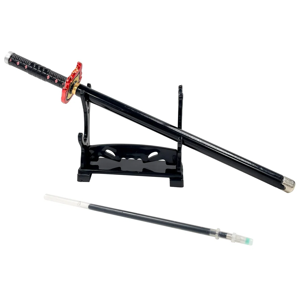 Bolígrafo Demon, Bolígrafo Demonio Katana, Bolígrafo, Lápices De Gel Negro, Bolígrafos Neutrales, Suministros Para Estudiantes, Decoración De Cuchillos