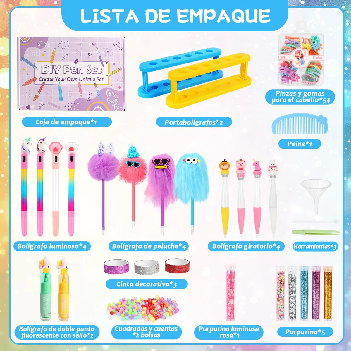 Charmofun Laboratorio de Bolígrafos, Kit de Creación de Bolígrafos, Juego Hacer Crear Bolígrafo Personalizado, Fábrica Bolígrafo Propios, Kit Creativo Manualidades Niñas y Niños (Edición Estándar)