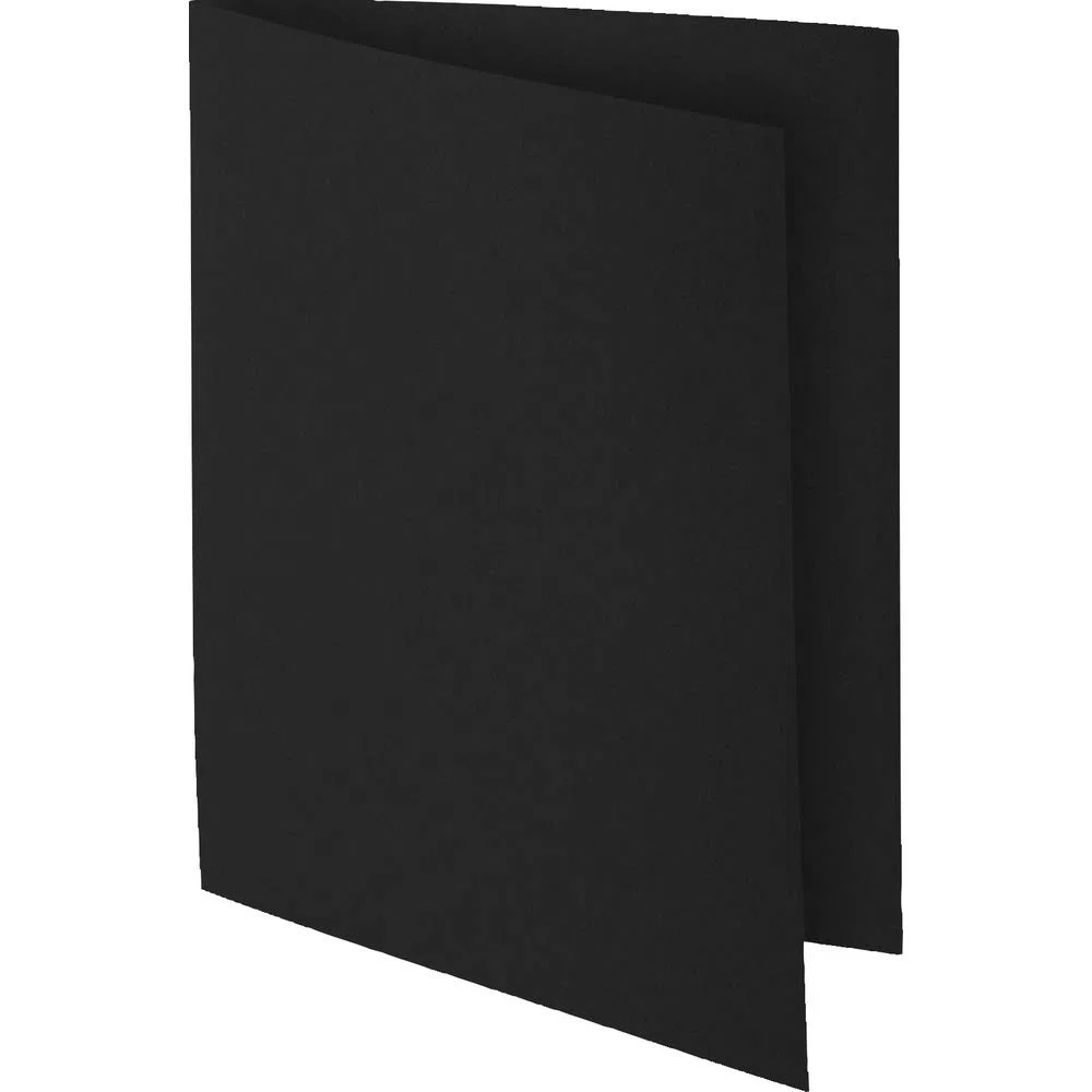 Exacompta 800018E - Lote de 100 Subcarpetas Rock"S 80, Color Negro