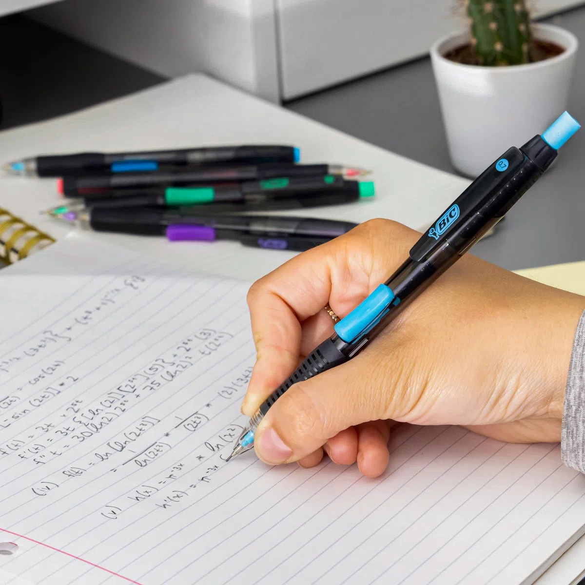 BIC Break Resistant Portaminas con Goma de Borrar Giratoria y Mina de Nanodiamante - Caja de 12
