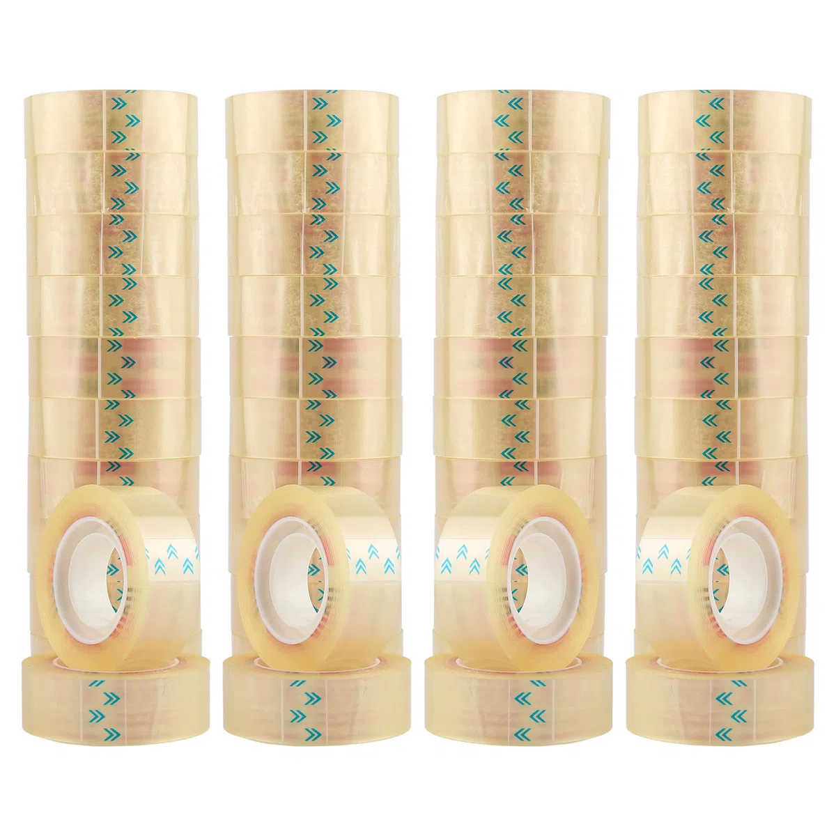 H HANSEL HOME Celo Cinta Adhesiva Transparente Extrafuerte (Pack 48 Rollos)
