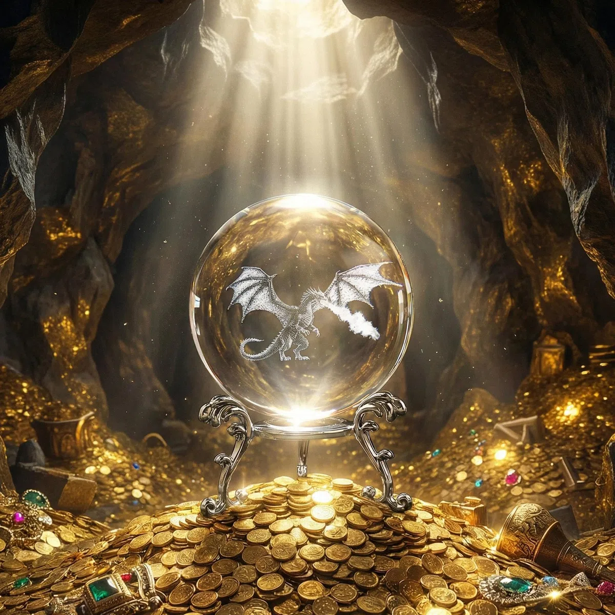 HDCRYSTALGIFTS Bola de cristal de dragón, 2.36 pulgadas (60 mm), bola decorativa de vidrio grabada con láser 3D para cumpleaños, Navidad, figuras de animales de vidrio, regalos de dragón para
