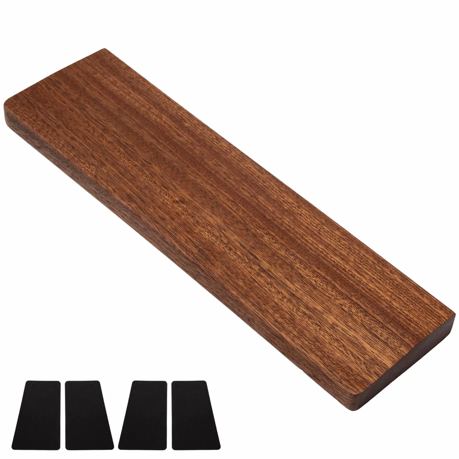 Reposamuñecas de Madera 60 Teclas Almohadilla Teclado de Madera Almohadilla Reposamuñecas con Revestimiento Antideslizante para la Oficina Gaming