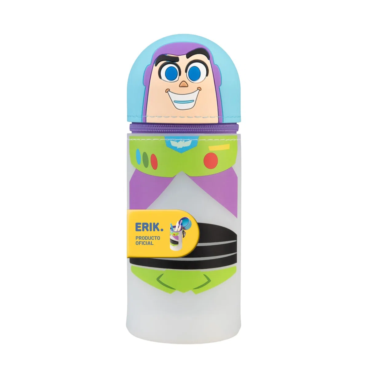 Estuche Escolar Toy Story Buzz Lightyear - Estuche pequeño de Silicona para niñas y niños │ Vuelta al Cole : Material Escolar y papeleria Disney│ Extensible, Impermeable y con Cremallera