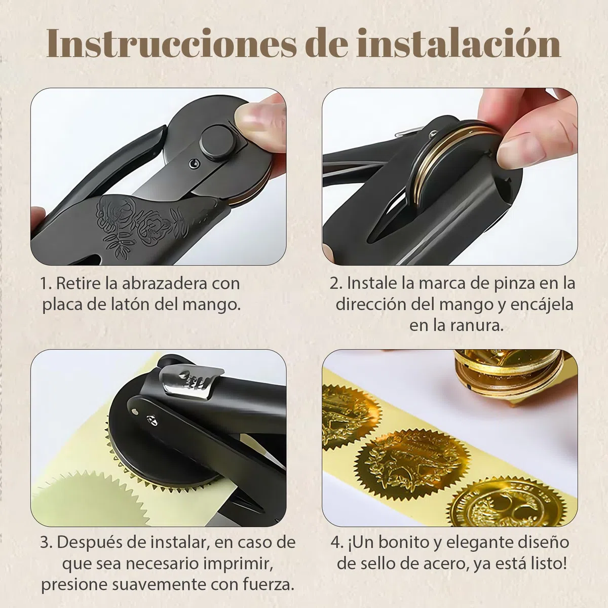 Sello Para Libros En Relieve Personalizado,Embosador de Libros Ex Libris,Sello De Libros En Relieve Personalizado,Libro Embosser con Nombre y Logo, Embosser Para Bodas Sobres Y Libro