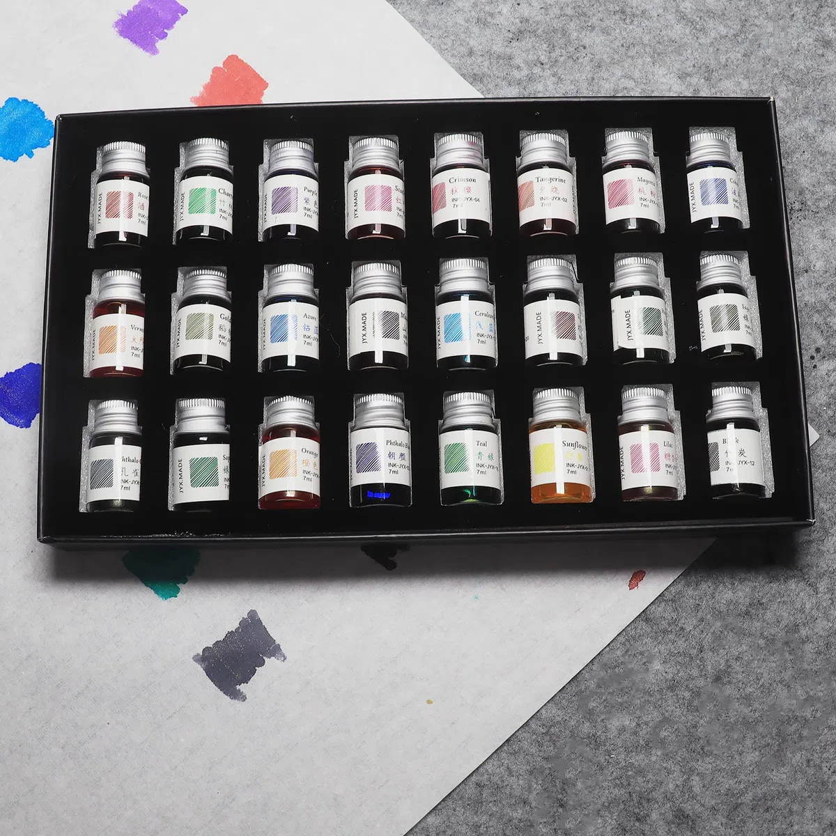 Tintas de dibujo, tintas de caligrafía, juego de 24 bolígrafos coloridos para escribir, dibujar, ideal para regalar