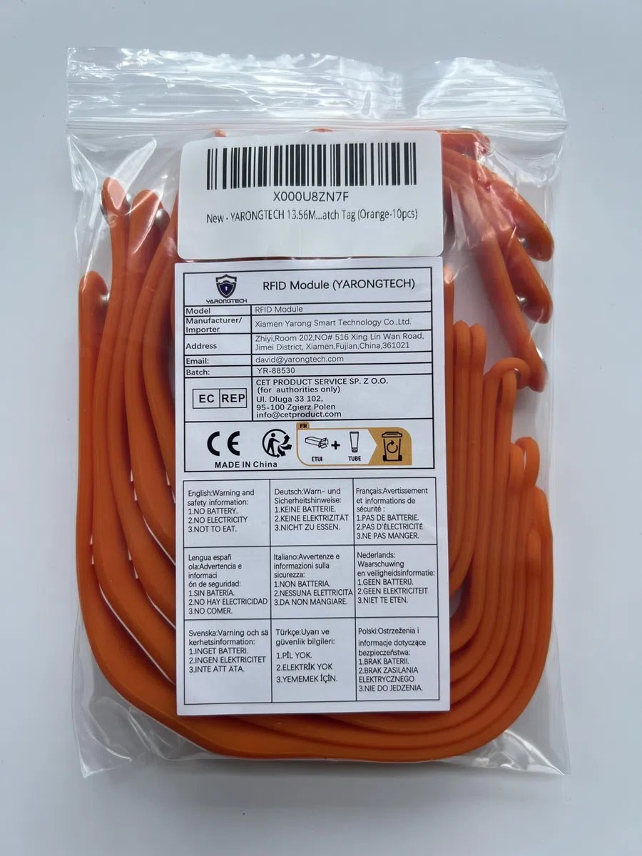 YARONGTECH Pulsera RFID ISO14443A 1K 13.56 MHz Silicona