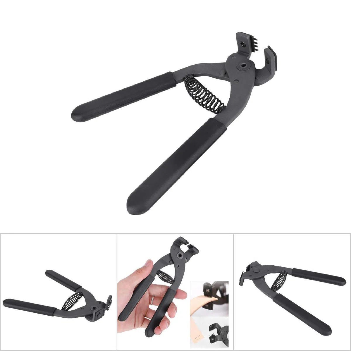 Herramienta de Punzonado para Cuero, Acero al Carbono, 4 Dientes, 4 mm, para Trabajo Artesanal en Cuero