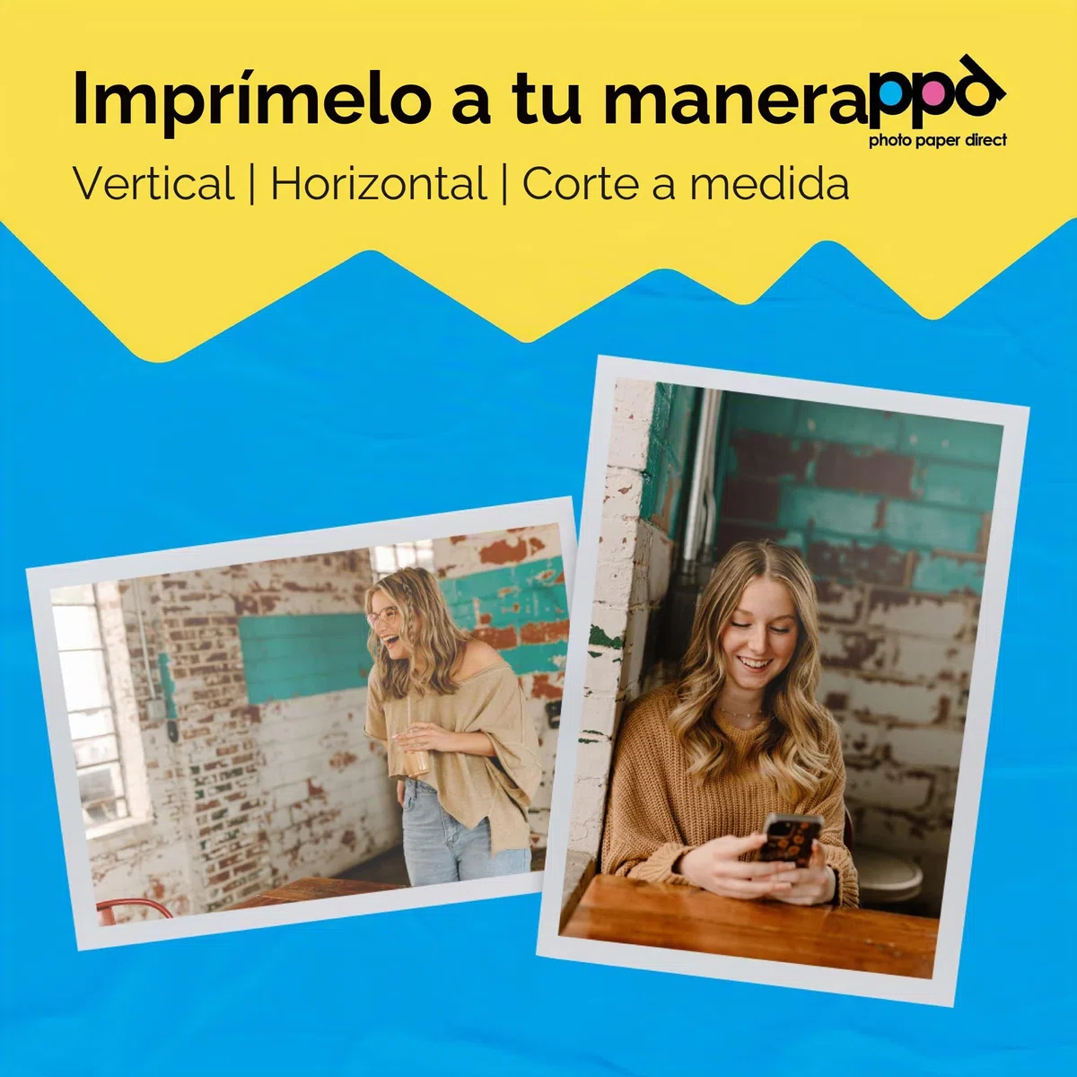 PPD 50 Láminas de Papel Fotográfico A3 para Inyección de Tinta de Doble Cara Brillante/Brillante (180 g/m2) PPD-106