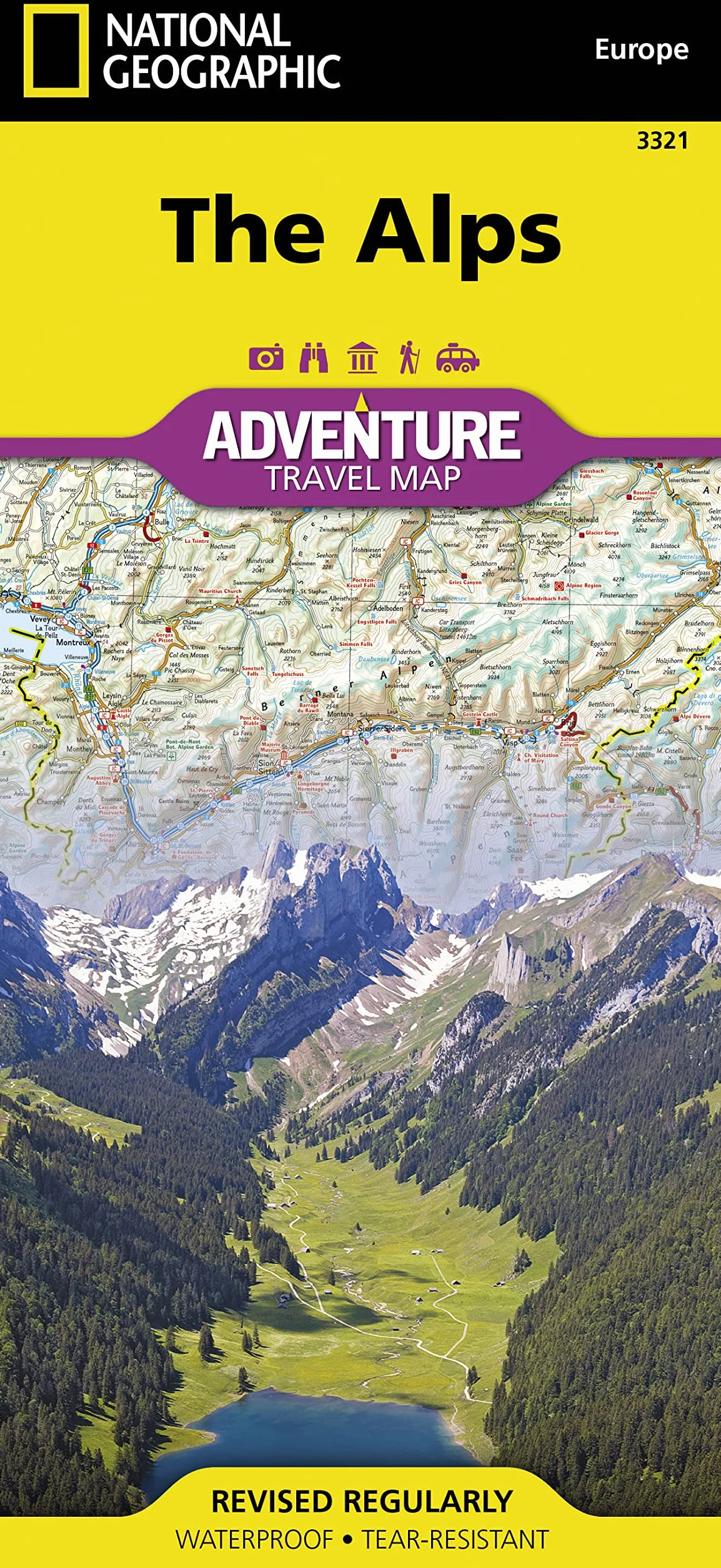 ALPS 1/600.000: Adventure Maps: 3321 (ADVENTURE MAP - 1/600.000)